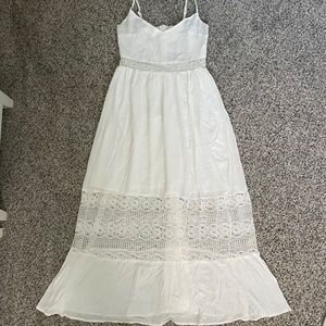 Never worn White dress with lace detailing